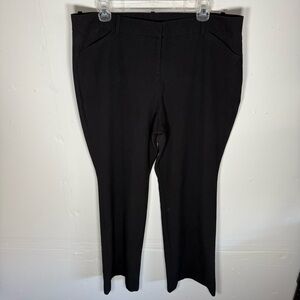 WORTHINGTON WOMENS 16P BLACK SLACKS PANTS MODERN FIT STRAIGHT LEG PETITE CAREER